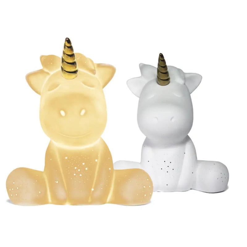 Light Glow Unicorn Ceramic Lamp - Giftware
