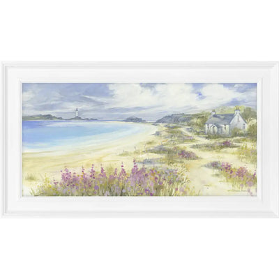 Lighthouse Cove With Cottage Picture 69x39cm - Homeware >>