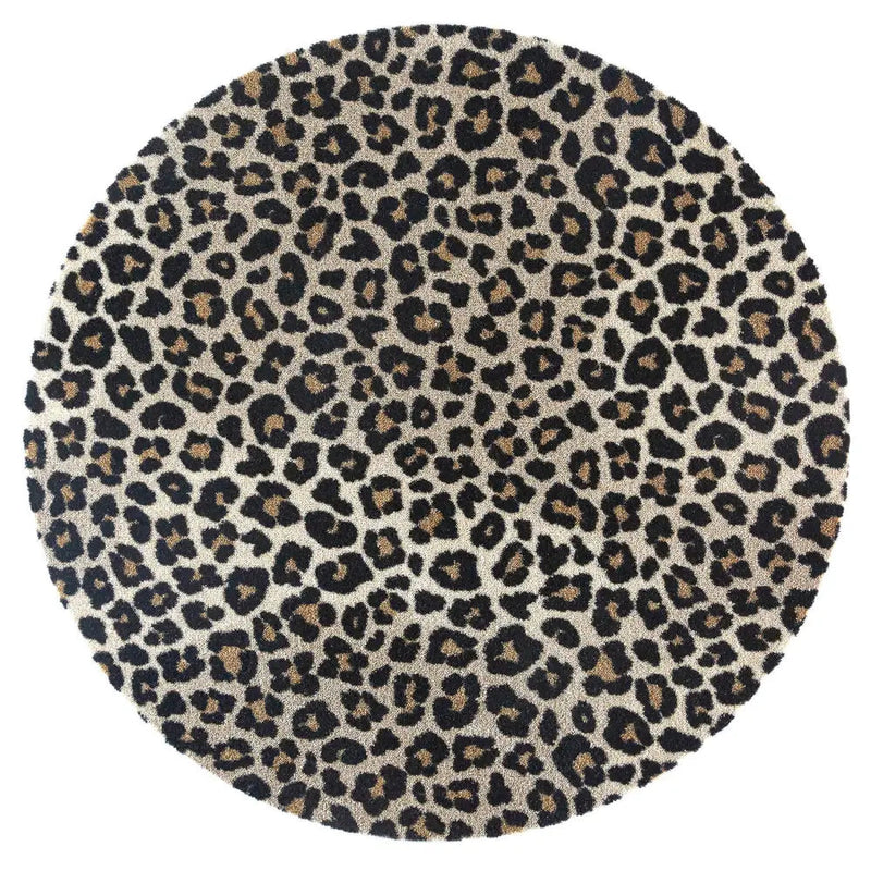 Likewise Mayfair Circle 100X100cm Mat -Leopard Beige -