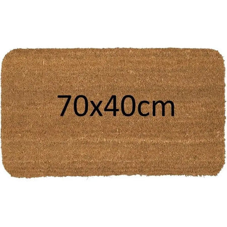 Likewise Pvc Coir Doormat Kentwell Plain 70X40cm - Homeware
