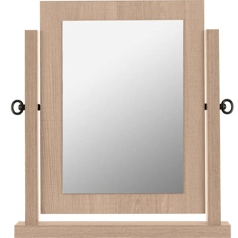 Lisbon Dressing Table Mirror Light Oak Effect Veneer -