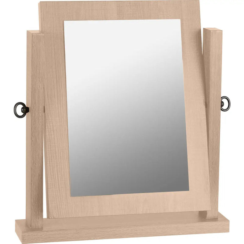 Lisbon Dressing Table Mirror Light Oak Effect Veneer -