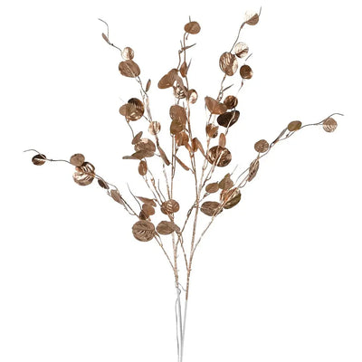 Lit Gold Leaves Branch - Seasonal & Holiday Decorations