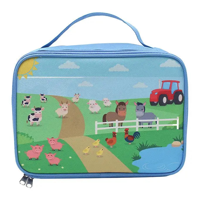 Little Stars Lunch Bag (Vehicles / Unicorn / Farm) - Farm -