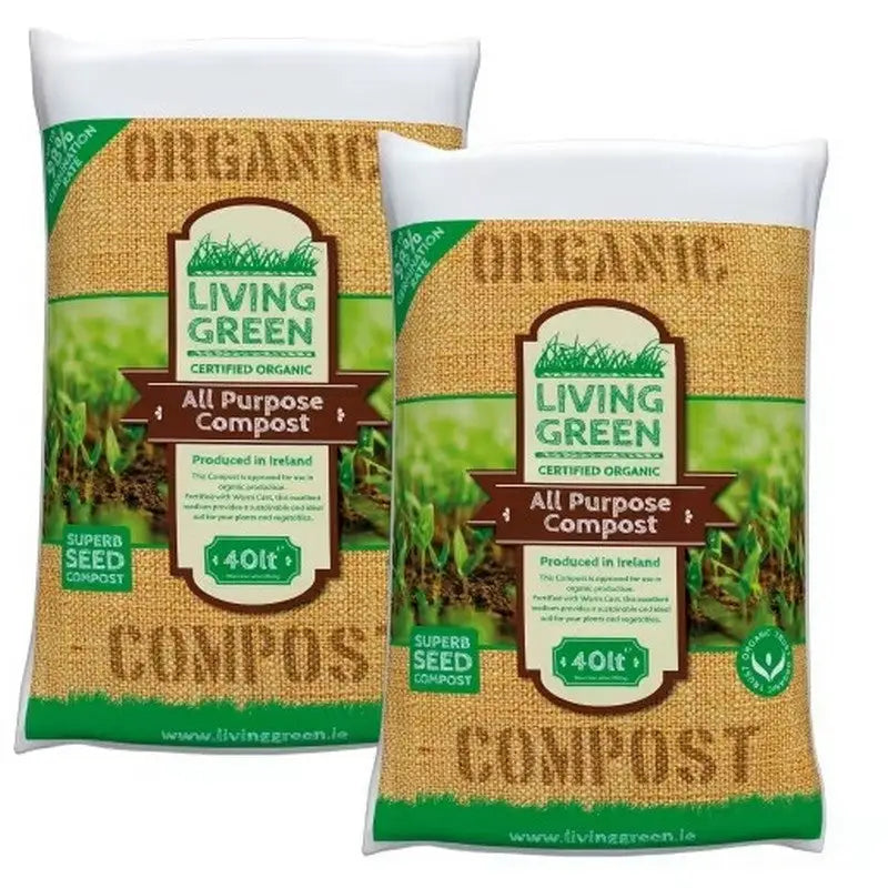 Living Green Certified Compost (Worm Compost) - 40 Litres