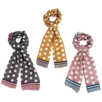 Lots Of Spots Printed Scarf (3 Designs - 1 SENT) - Scarf