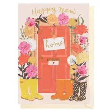 Louise Tiler Door & Flowers New Home Card Giftware >> Cards
