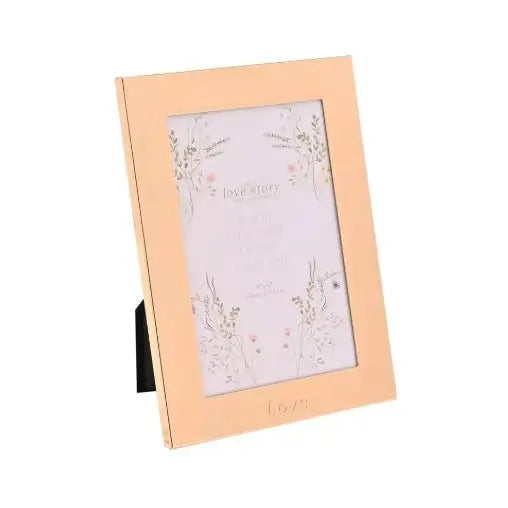 Love Story Wildflower Gold Photo Frame 4’’ x 6’’ - Love