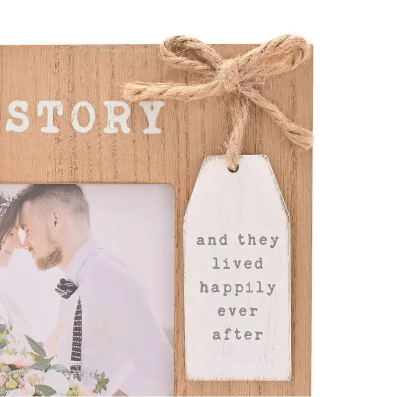 Love Story Wooden Frame - Homeware >> Clocks >> Mantel