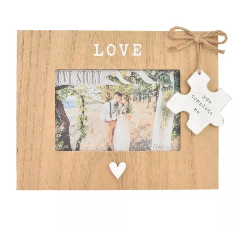 Love Story Wooden Frame - Love - Homeware >> Clocks >>