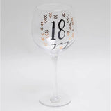 Luxe Birthday Gin Goblet Glass - Available in Various Ages -