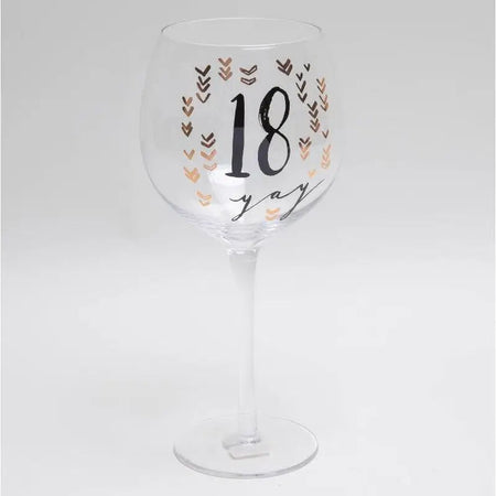 Luxe Birthday Gin Goblet Glass - Available in Various Ages -
