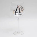 Luxe Birthday Gin Goblet Glass - Available in Various Ages -