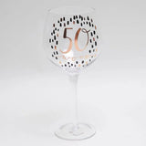 Luxe Birthday Gin Goblet Glass - Available in Various Ages -