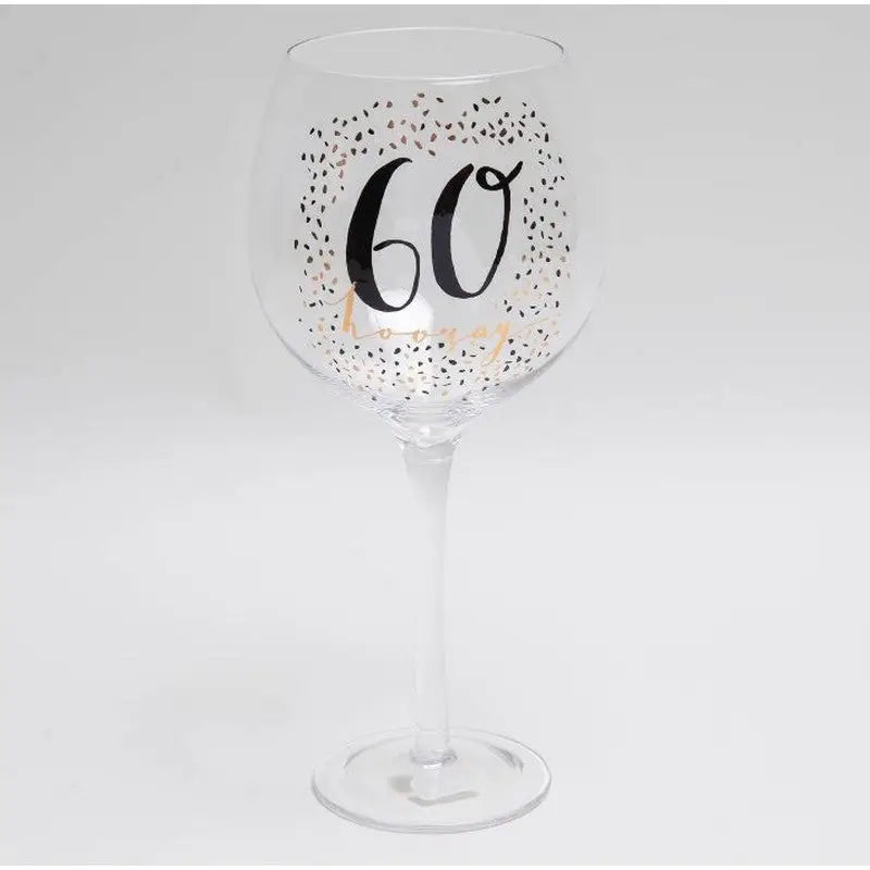 Luxe Birthday Gin Goblet Glass - Available in Various Ages -