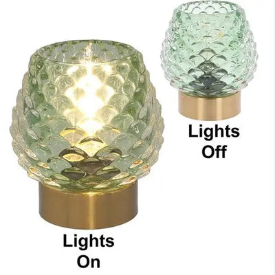 Luxe LED Lamp Pine Cone Green - Homeware >> Lamps