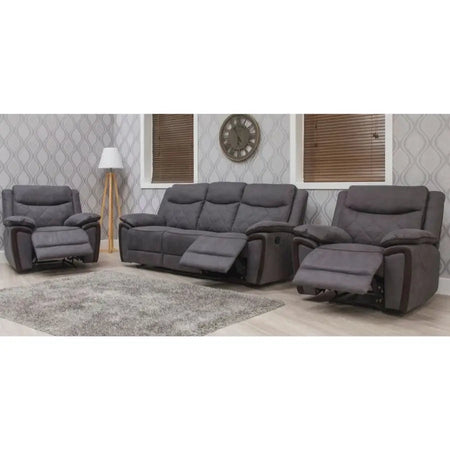 Lynic Faric Sofa Range - Dark Grey - Sofas