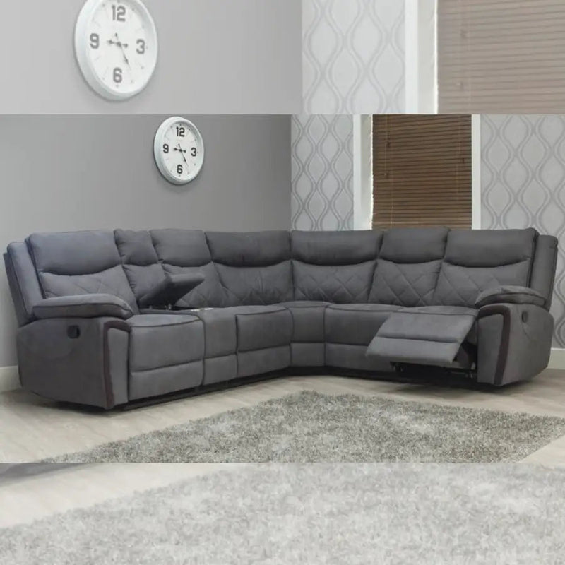 Lynic Faric Sofa Range - Dark Grey - Sofas