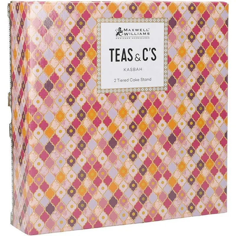 M&W T N Cs Kasbah 2 Tier Stand Rose Giftbox - Cake Stand