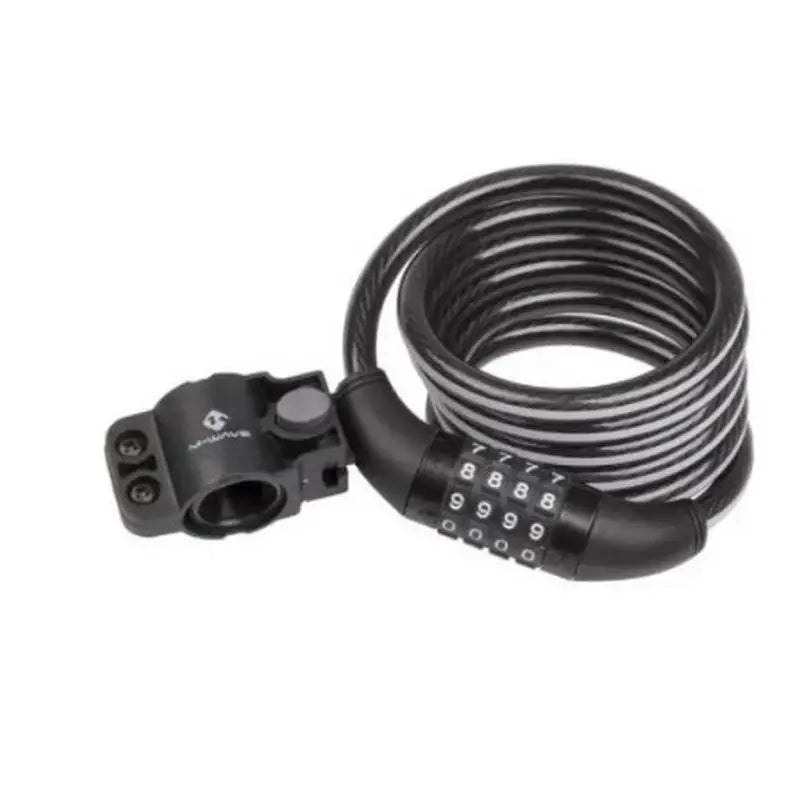 M-Wave Reflex Spiral Cable Lock With Clip on Bracket
