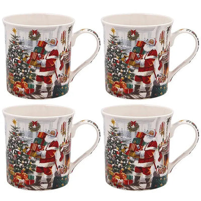Macneil Santa Mug Gift Box Set of 4 - Seasonal >> Christmas