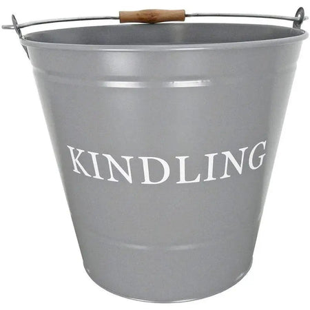 Manor 32cm Kindling Bucket - Grey - 0346 - Fireside
