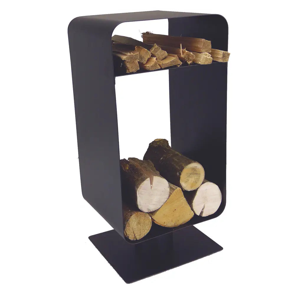 Manor Nordic Log Holder - Black - 59 X 28 X 25 0376 -
