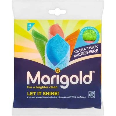 Marigold Let it Shine Extra Thick Microfibre Cloths - 4 Pack