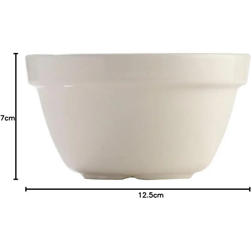 Mason Cash White Ceramic Pudding Basin Bowls - 12.5 / 14
