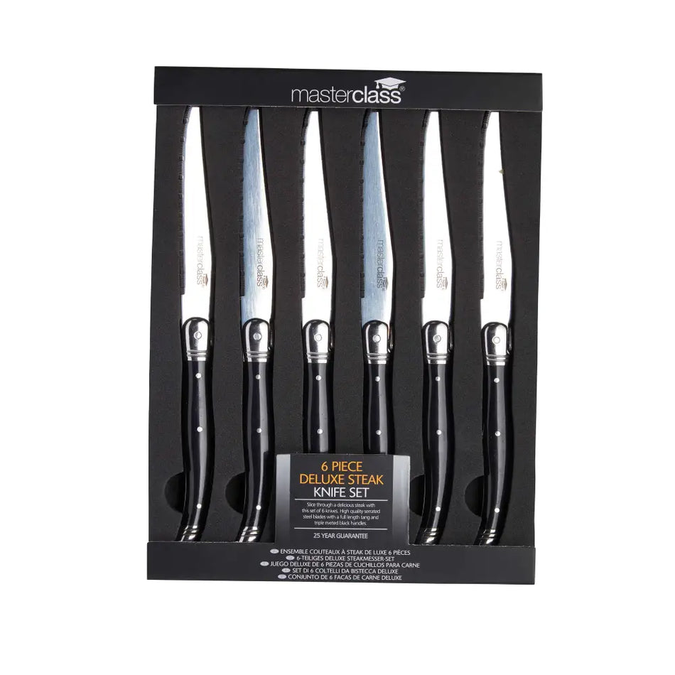 Masterclass 6 Piece Deluxe Steak Knife Set - Kitchenware