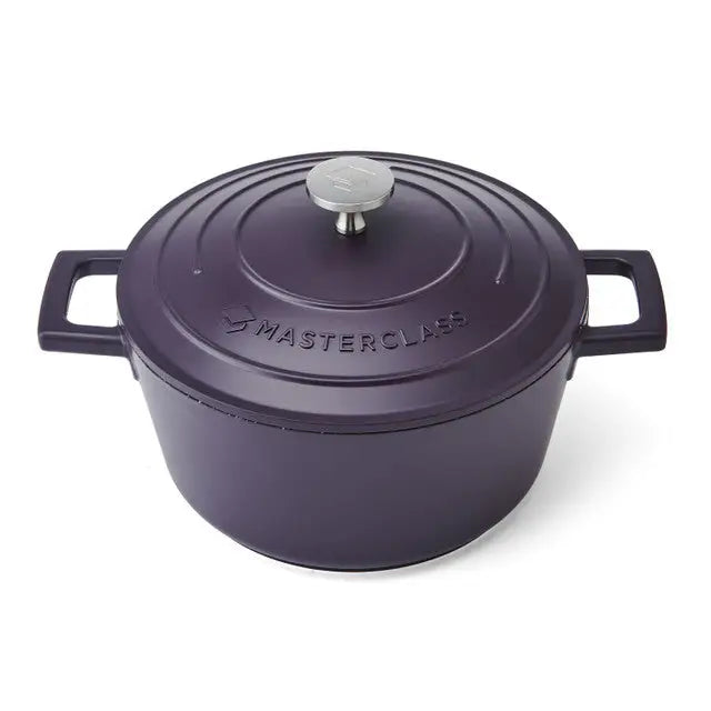 MasterClass Cast Aluminium Casserole Dish Purple - Giftware