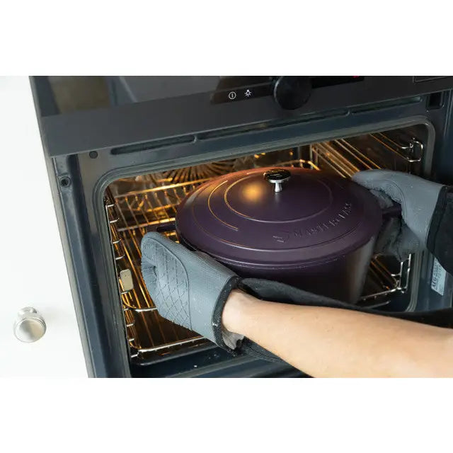 MasterClass Cast Aluminium Casserole Dish Purple - Giftware
