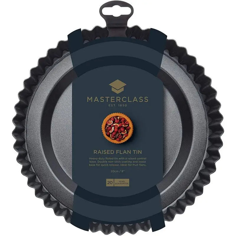 Masterclass Non-Stick 20cm Raised Flan Tin - Kitchenware