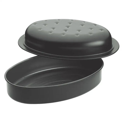 MasterClass Non-Stick Covered Oval Roasting Pan -