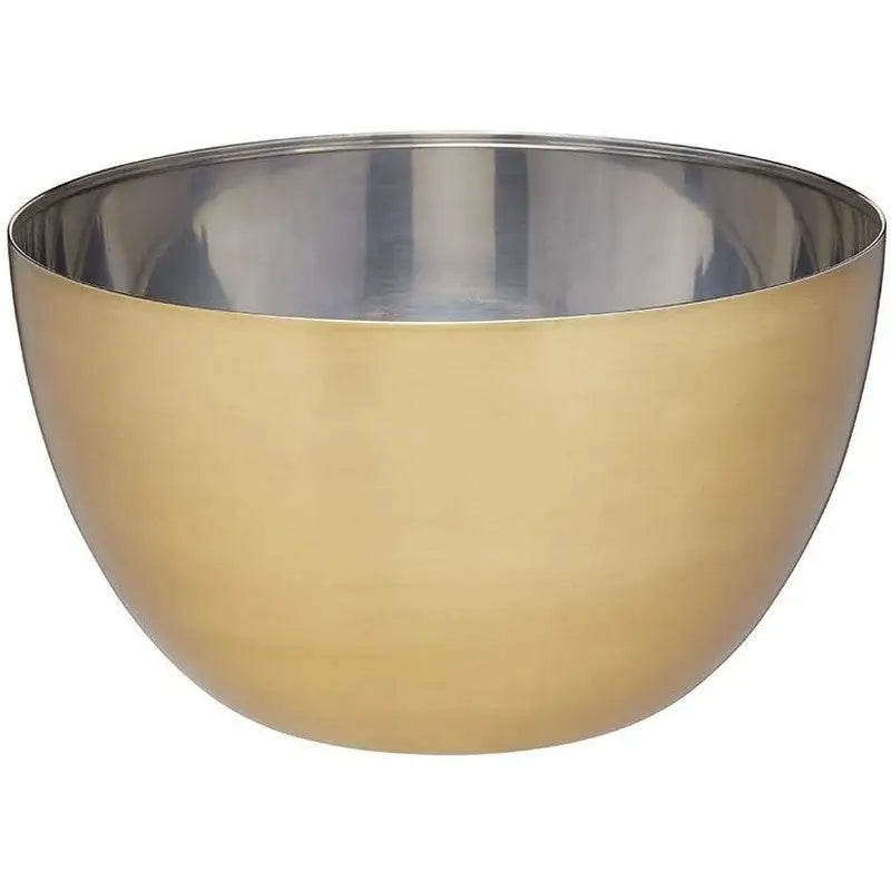 Masterclass Stainless Steel Brass Finish Mixing Bowl- 21cm -