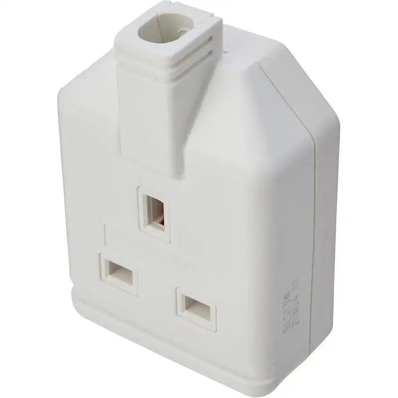 Masterplug White 13amp Rubber Trailing Socket - Single