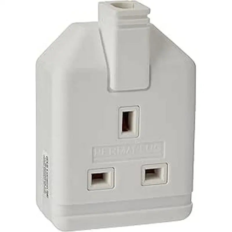 Masterplug White 13amp Rubber Trailing Socket - Single
