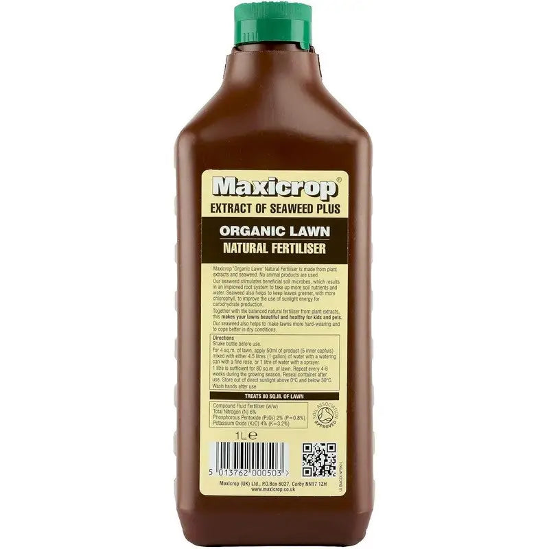 Maxicrop Extract Of Seaweed Plus Organic Lawn Natural
