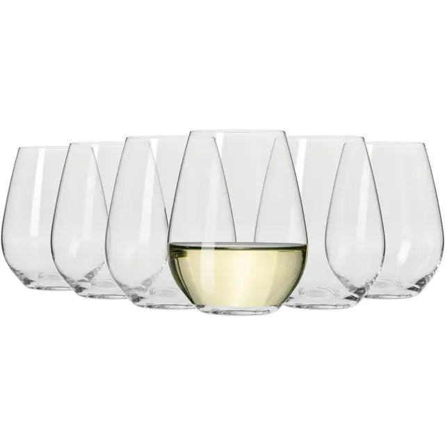 Maxwell & Williams Vino Set of 6 400ml Stemless White Wine