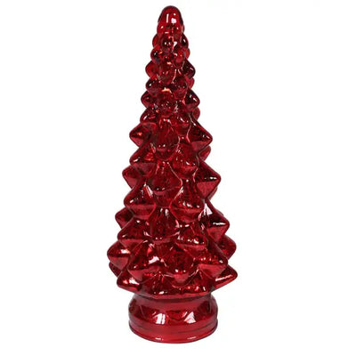 Medium Lit Red Christmas Tree - Christmas >> Decorations
