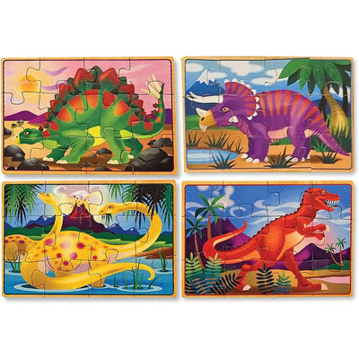 Melissa & Doug Dinosaurs Wooden Puzzles in a Box - Jigsaw