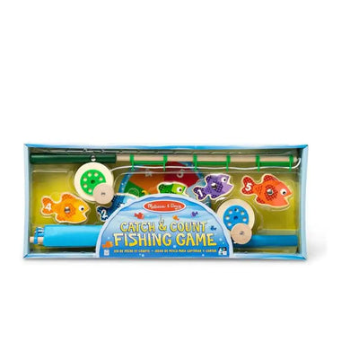 Melissa & Doug Wooden Catch & Count Fishing Game - Toys &