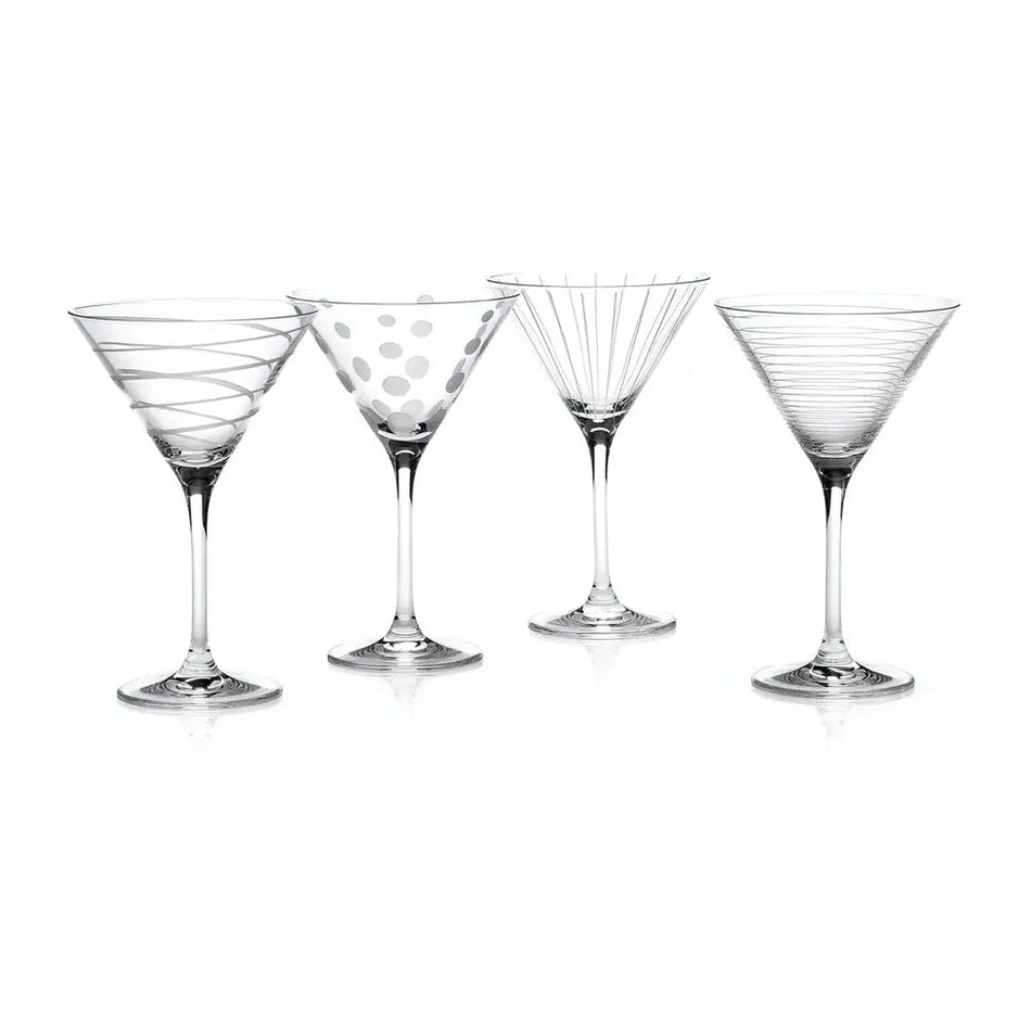 Mikasa Cheers Set Of 4 Martini Glasses - Kitchenware