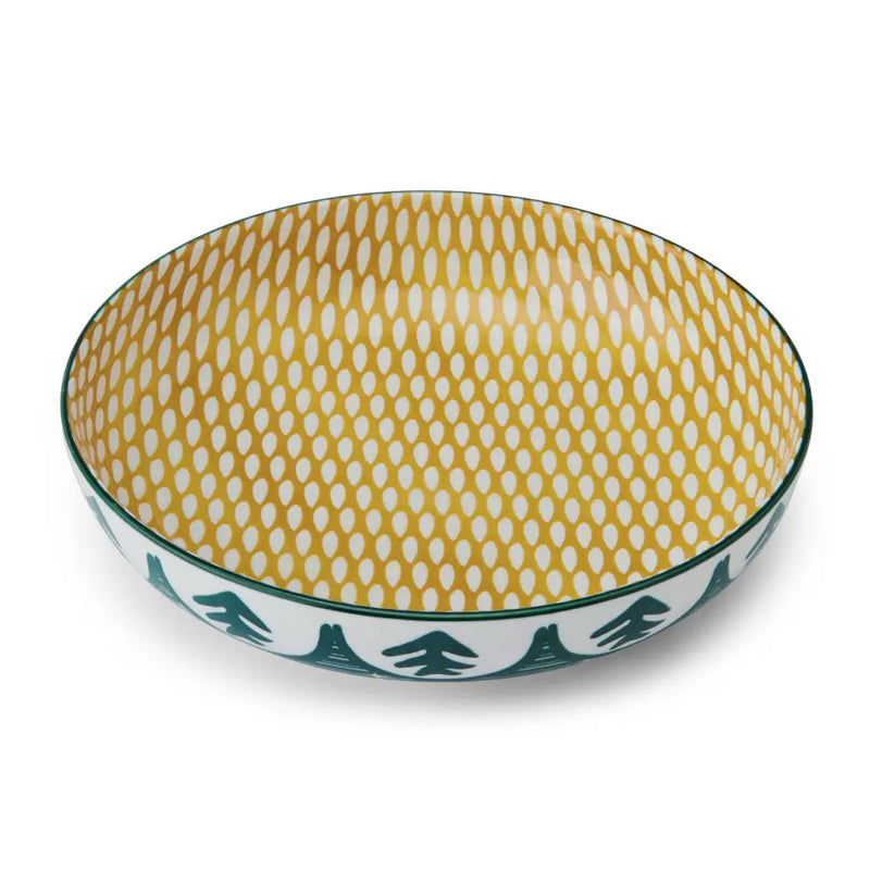 Mikasa Stoneware Pasta Bowl 21 cm - Various Designs - Green