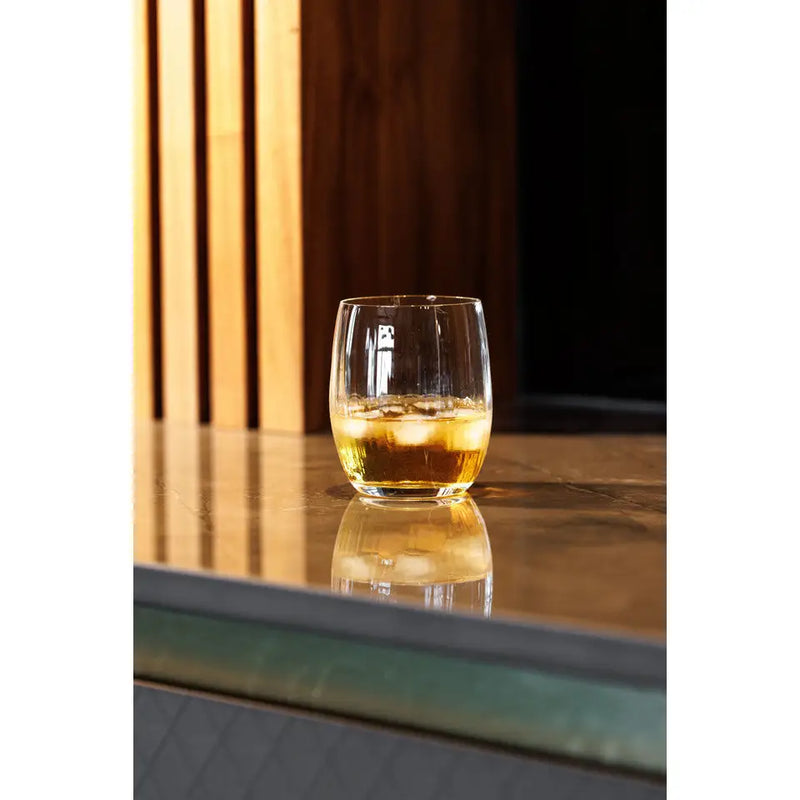 Mikasa Treviso 4-Piece Crystal Stemless Wine Glass Set