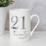 Milestone Porcelain 11Oz Mug With Silver Foil - Various Ages