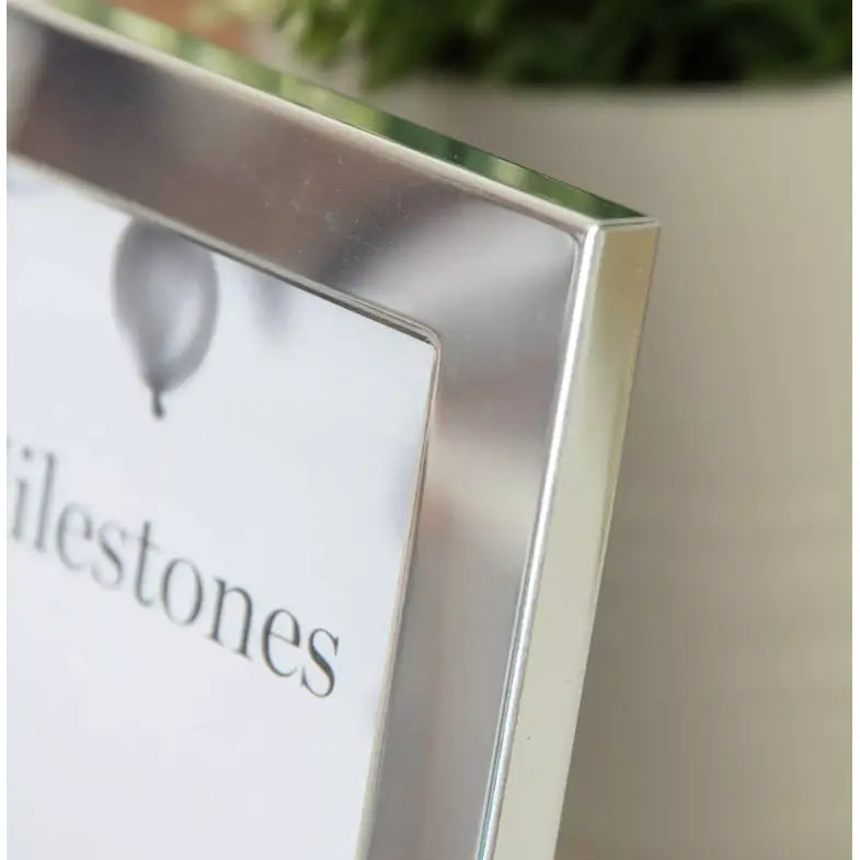 Milestones Aluminium Photo Frame with 3D Number 6’’ x 4’’