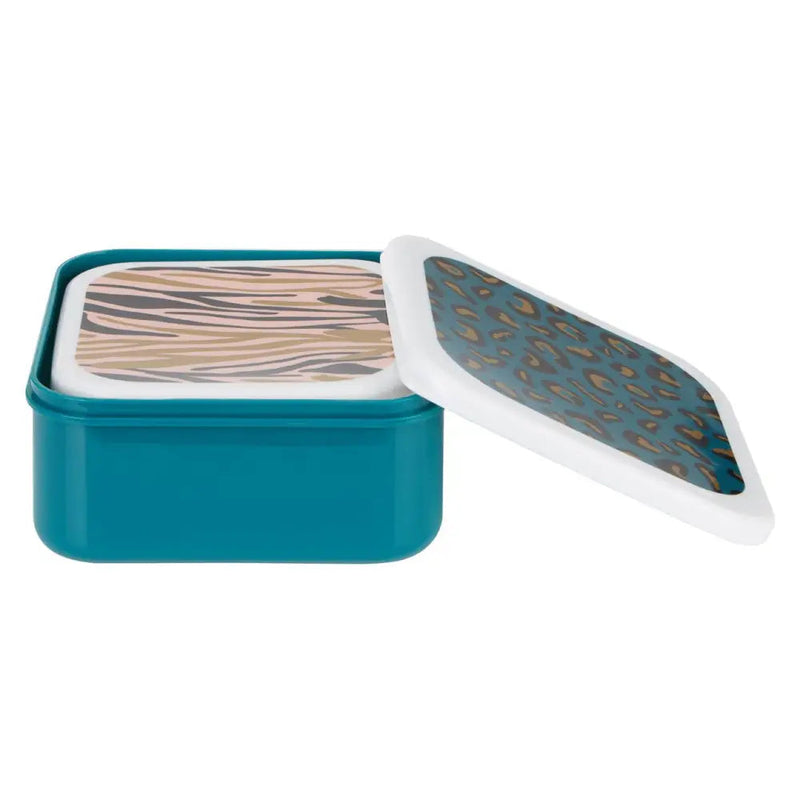 Mimo Animal Printed Stackable Lunch Box - 4 Pack - Lunch