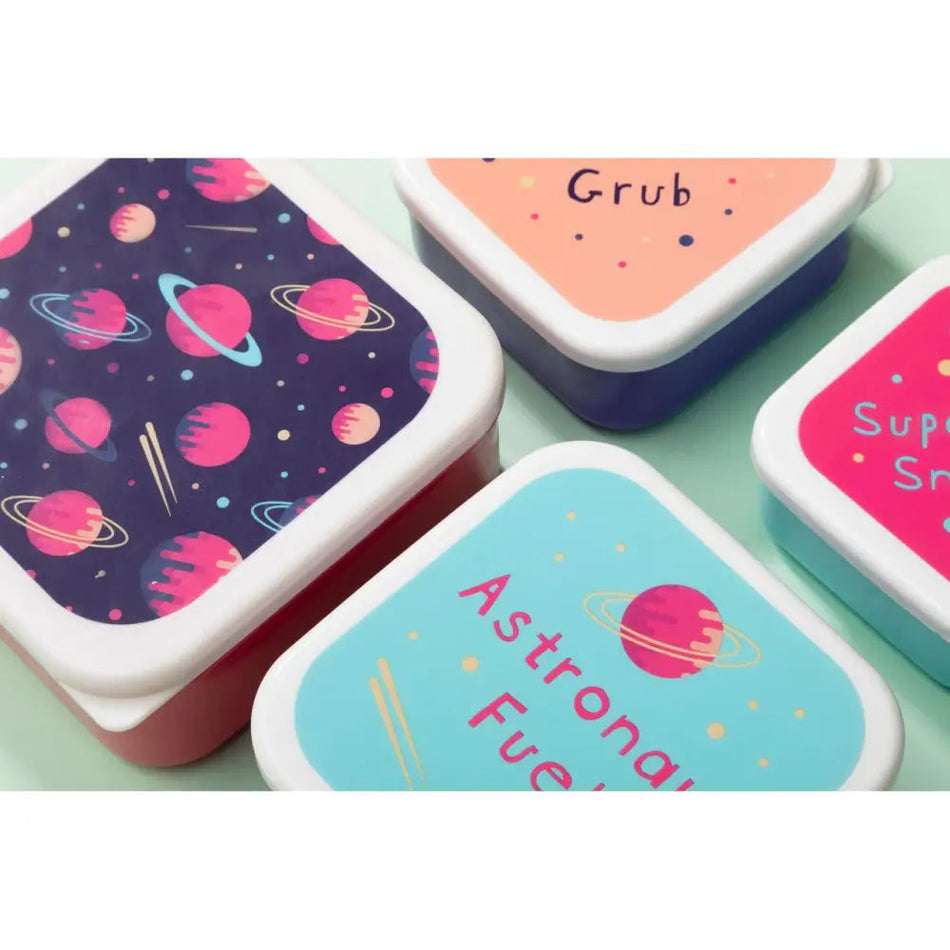 Mimo Purple Space Stackable Lunch Box - 4 Pack - Lunch Boxes