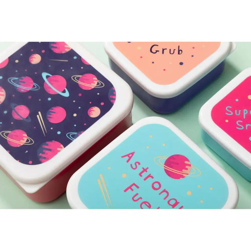 Mimo Purple Space Stackable Lunch Box - 4 Pack - Lunch Boxes